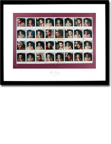 Peter Gabriel 3 - Melt, Krimsography Polaroids. Framed Print